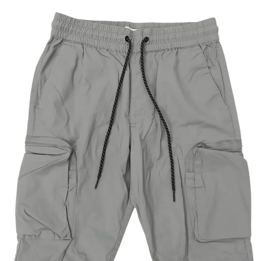 Pacsun Cargo Jogger Pants Mens XS Gray Slim Lightweight Casual Outdoor Hiking